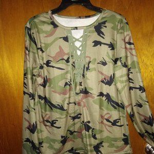 Camo Long sleeve Shirt with soft material